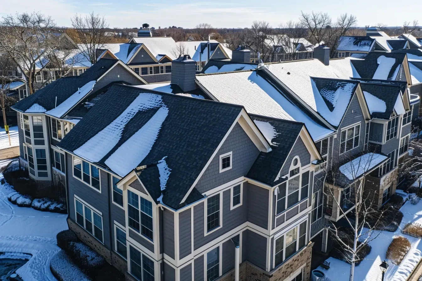 TPO Commercial Roofing Madison WI installed on low-slope roofs with reflective surface.