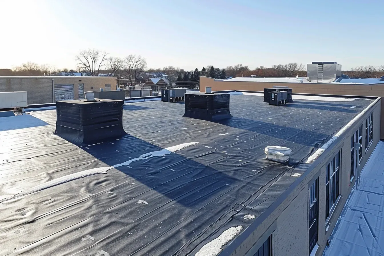 Multi-unit facility Commercial Roof Maintenance Madison WI ensuring waterproofing and drainage.