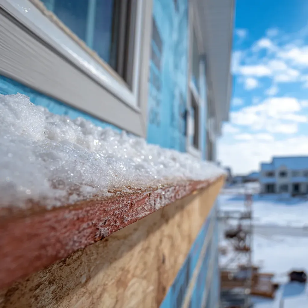 New seamless gutter systems and soffit repairs in Madison WI homes.