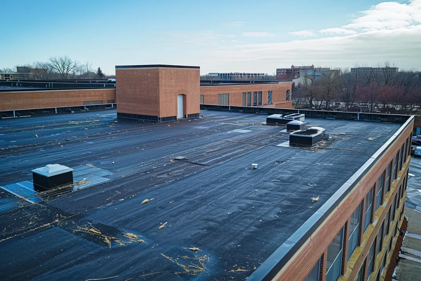 Seamless gutter installation completed on Madison WI property.