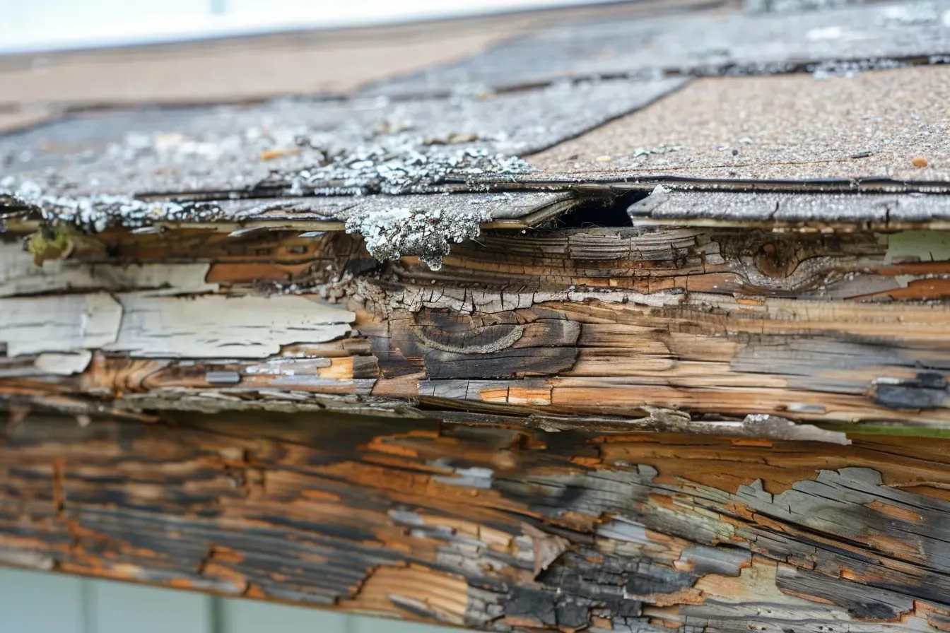 Annual roof edge maintenance including gutters and soffits in Madison WI.