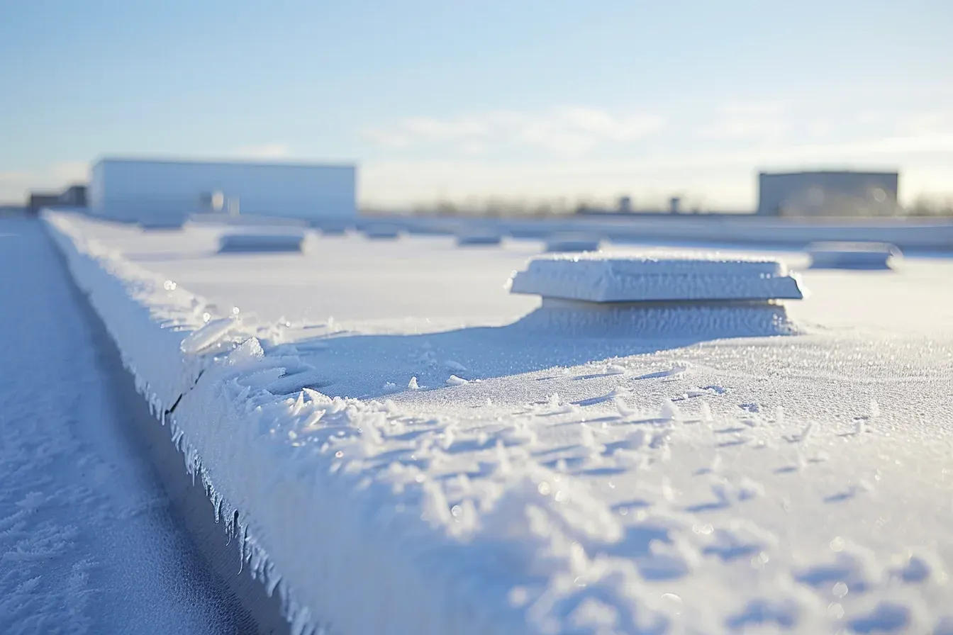 Commercial Reflective Roofing Installation Madison WI utilizing cool roofing technology and infrared-blocking membranes for temperature control.