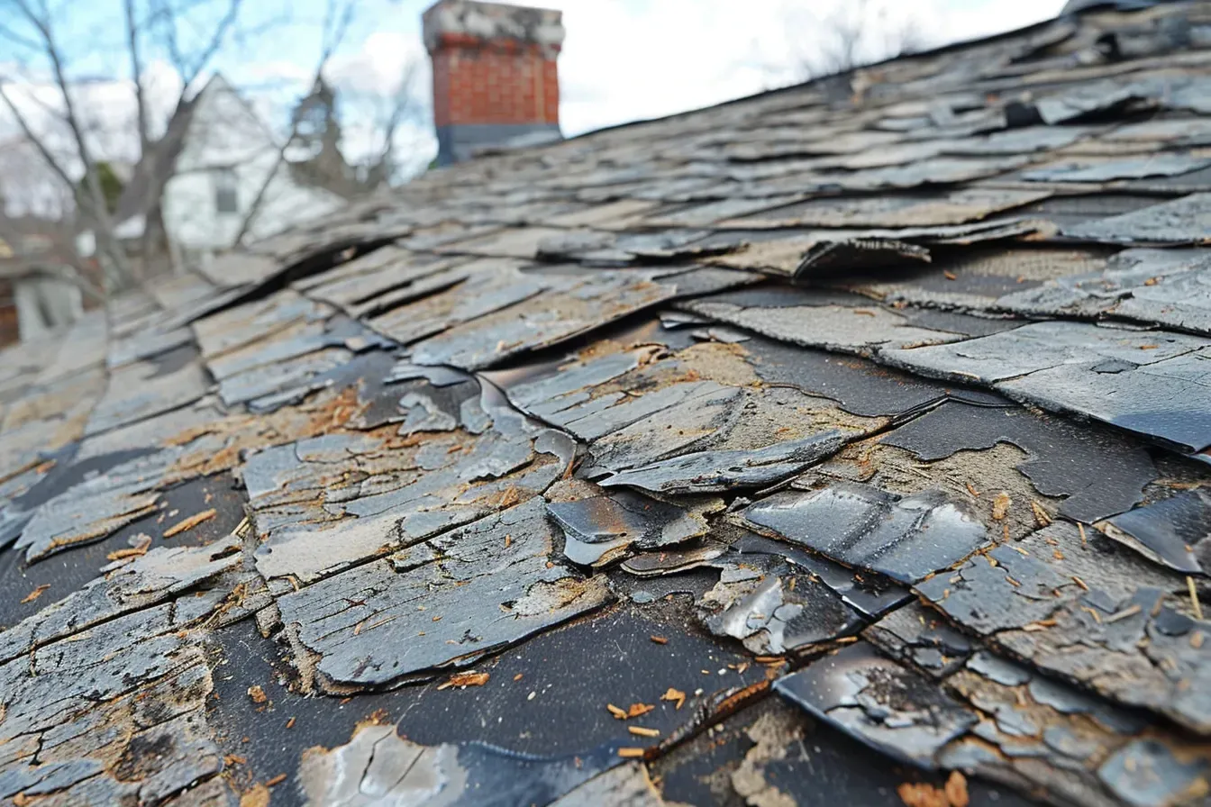 Drone image showcasing roof repair and inspections in Madison WI suburbs.