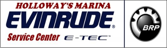 Holloway's Marina Evinrude Service Center E-Tec BRP Logo