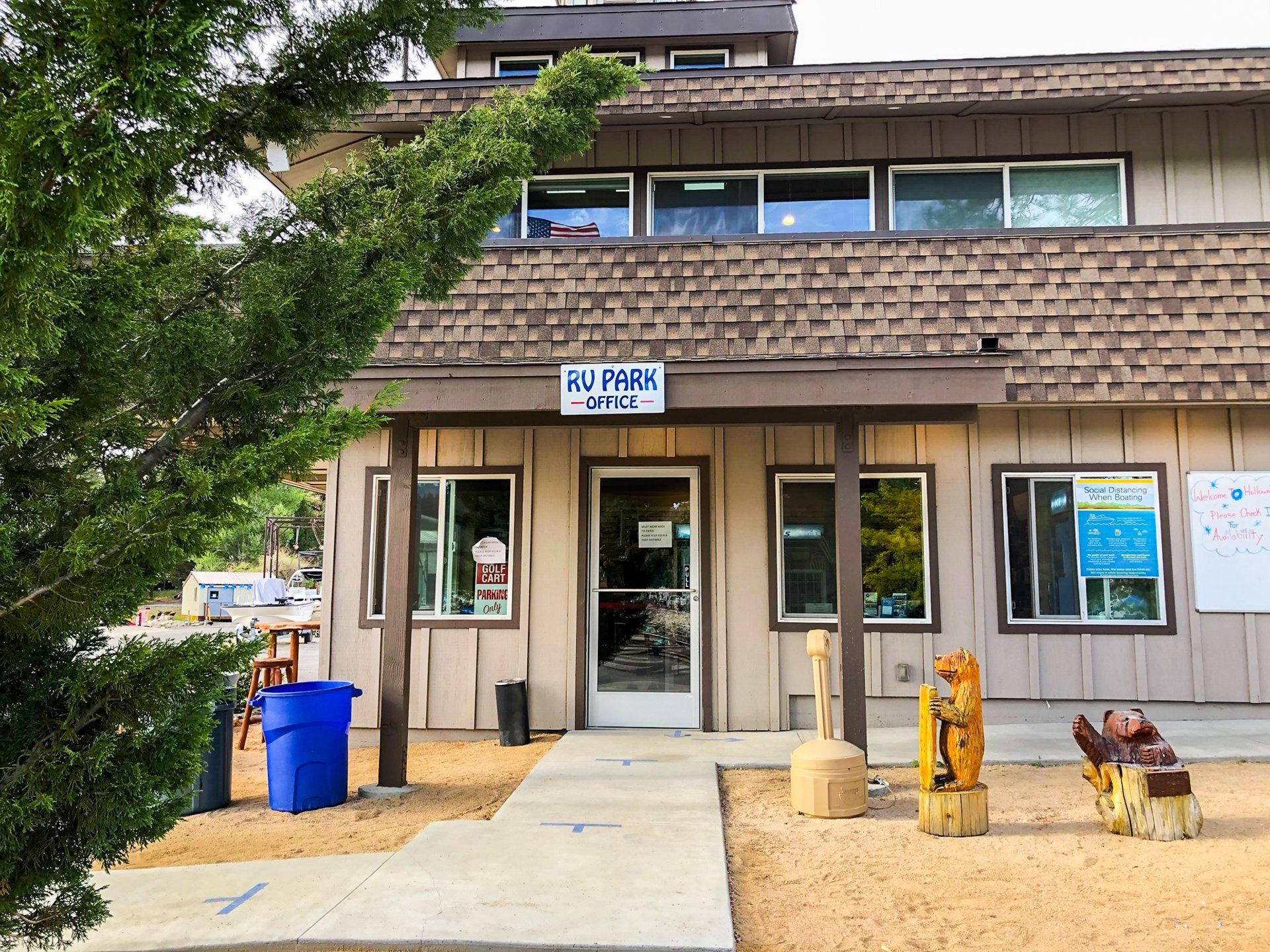 Exterior of RV Park office