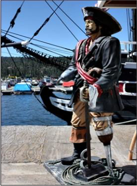 Pirate statue at Big Bear Lake CA