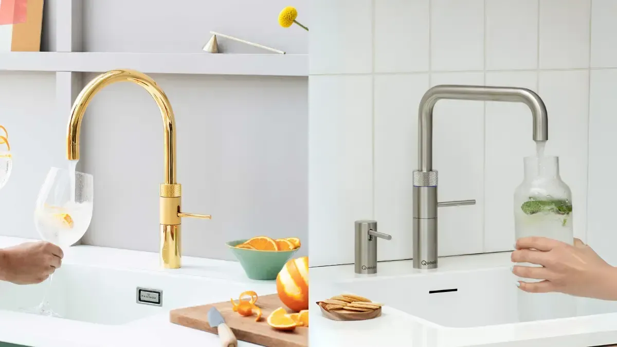 Rubinetti Quooker installati in una cucina moderna a Palermo
