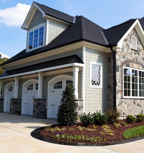 Residential House With Shingles Roof