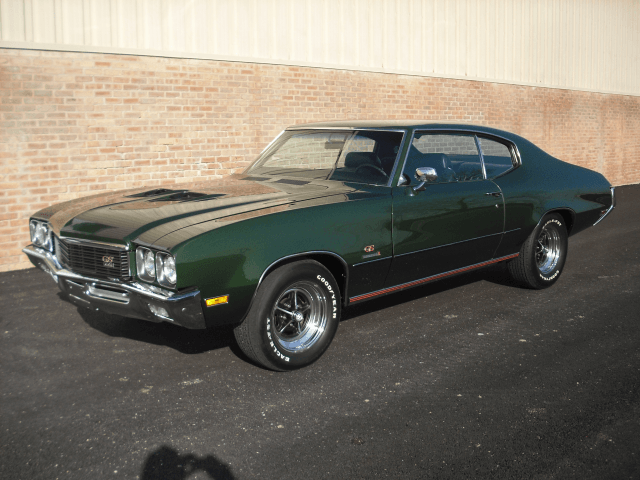 Dark Green Muscle Car