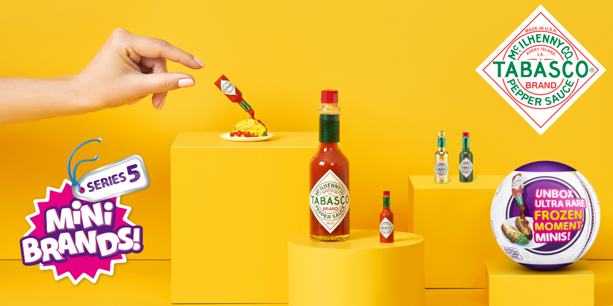 Image from the Tobasco + Mini Brands toy collaboration