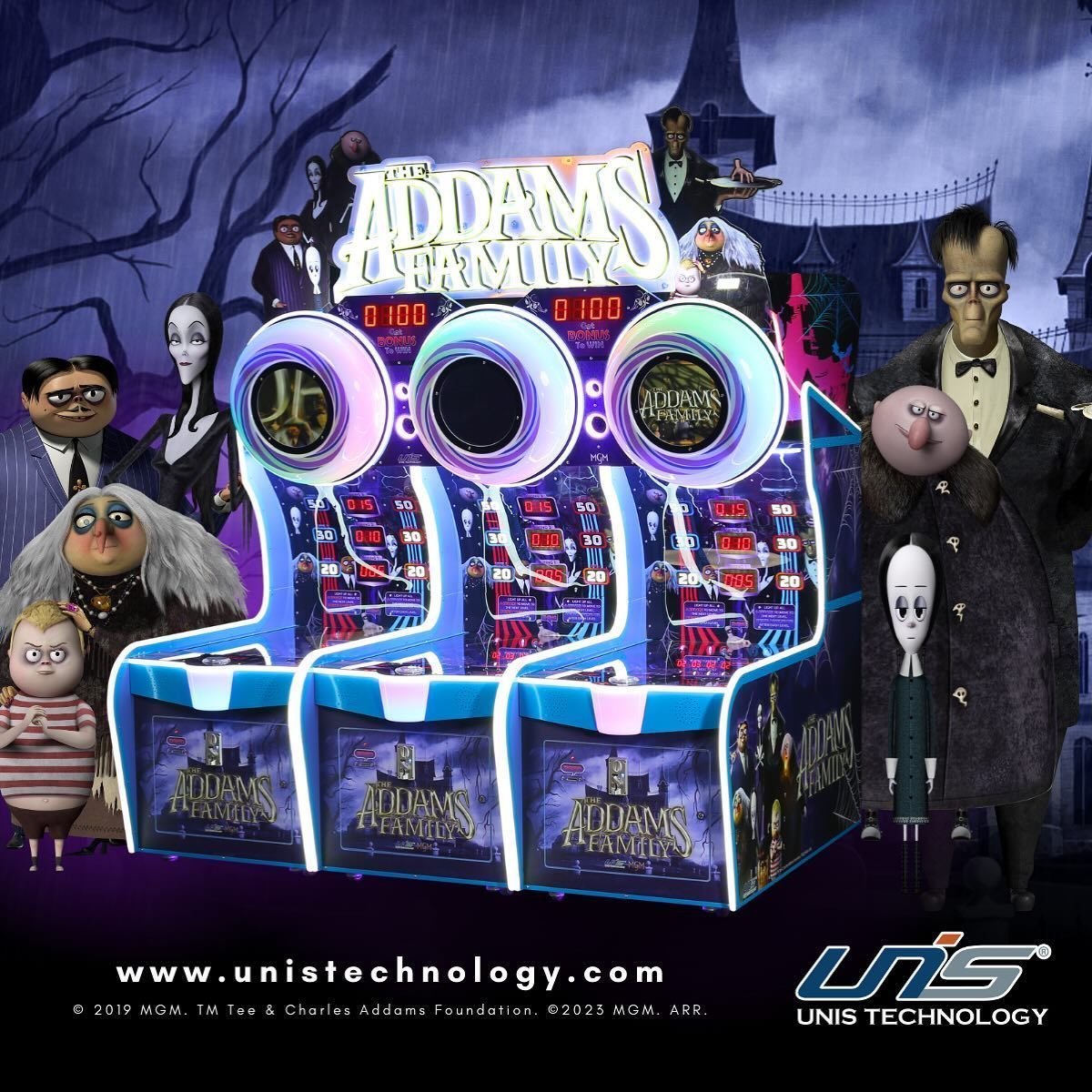 An image of the Addams Family game