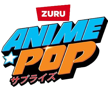 A logo for  zuru anime pop