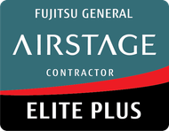 A fujitsu general airstage contractor elite plus logo