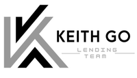 a black and white logo for keith go lending team