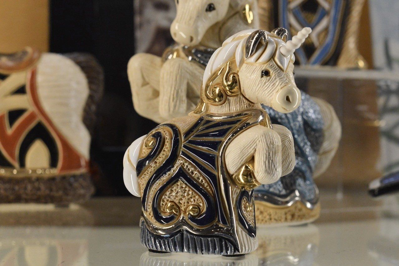 unicorno ceramica