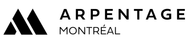 Un logo noir et blanc pour arpentage montreal