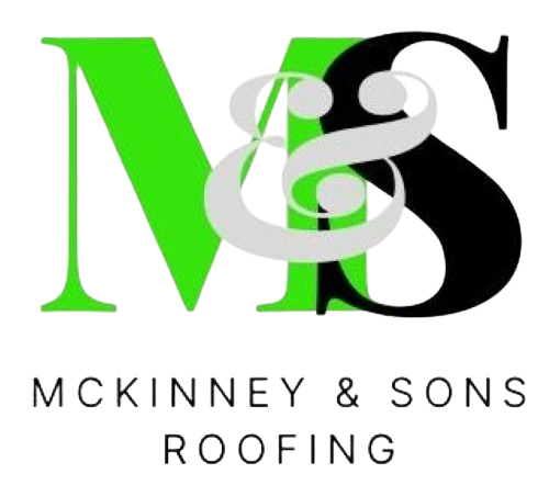 Logo for McKinney & Sons Roofing; green