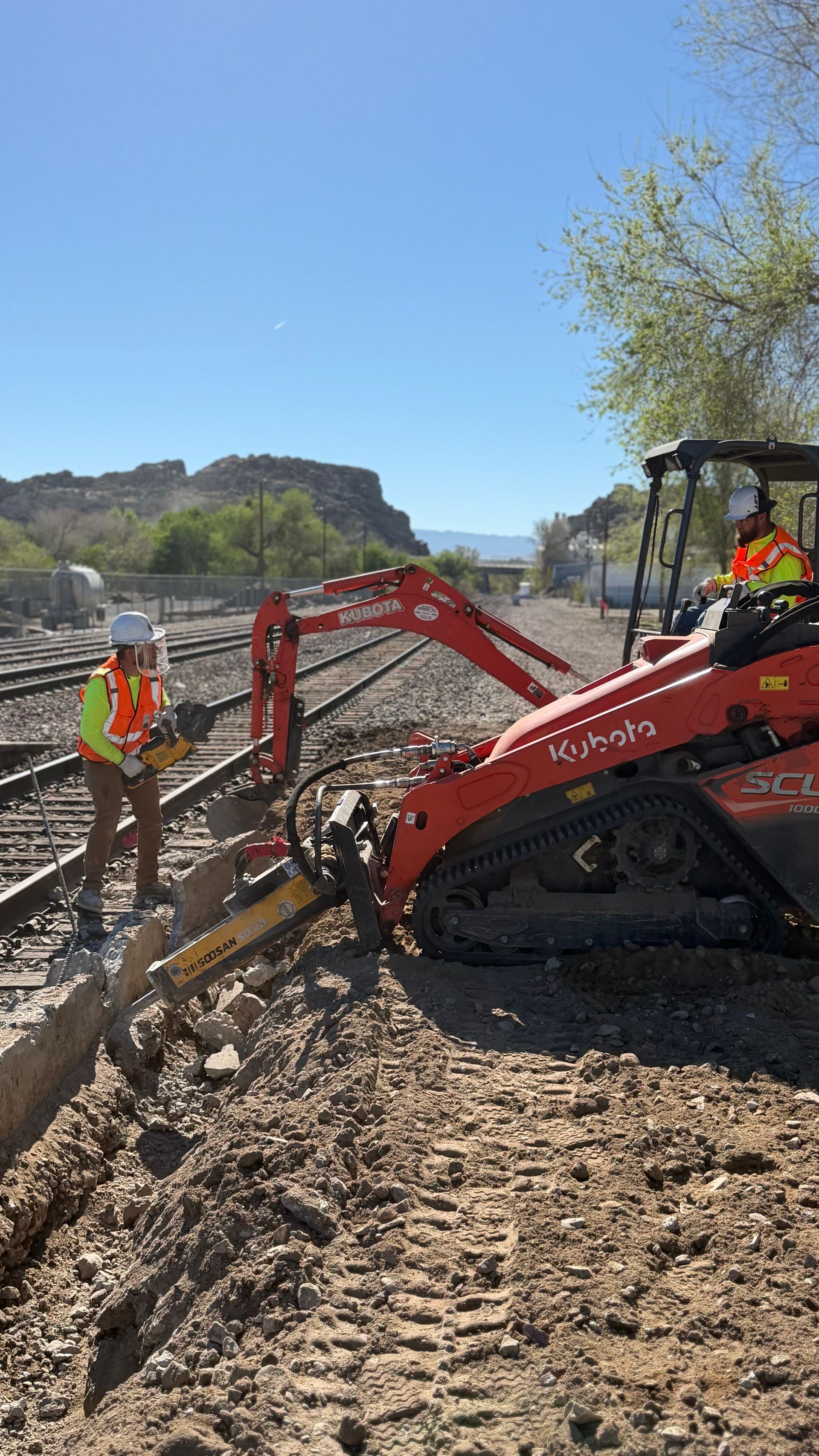 Demolition, removal, haul off, & disposal of concrete for AMTRAK and BNSF ADA project in Victorville California