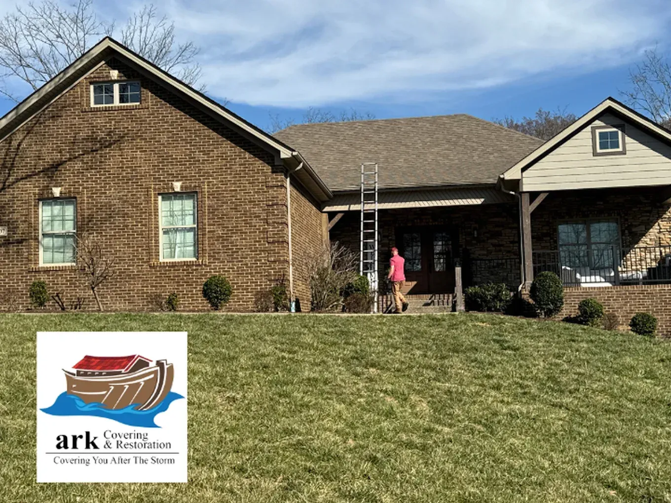 Ark team providing a free roof inspection.