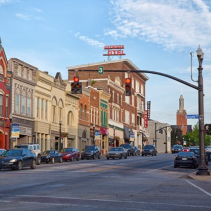 Street scene in Richmond, KY, where Ark Covering & Restoration offers expert roofing services including roof replacement and insurance claim assistance