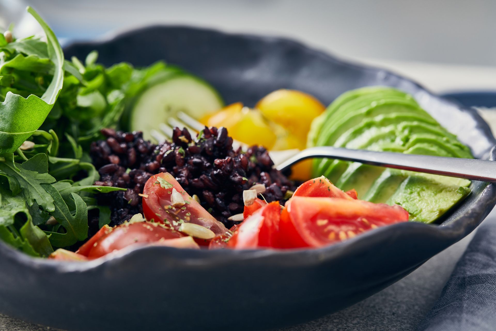 A healthy, fresh, organic salad.