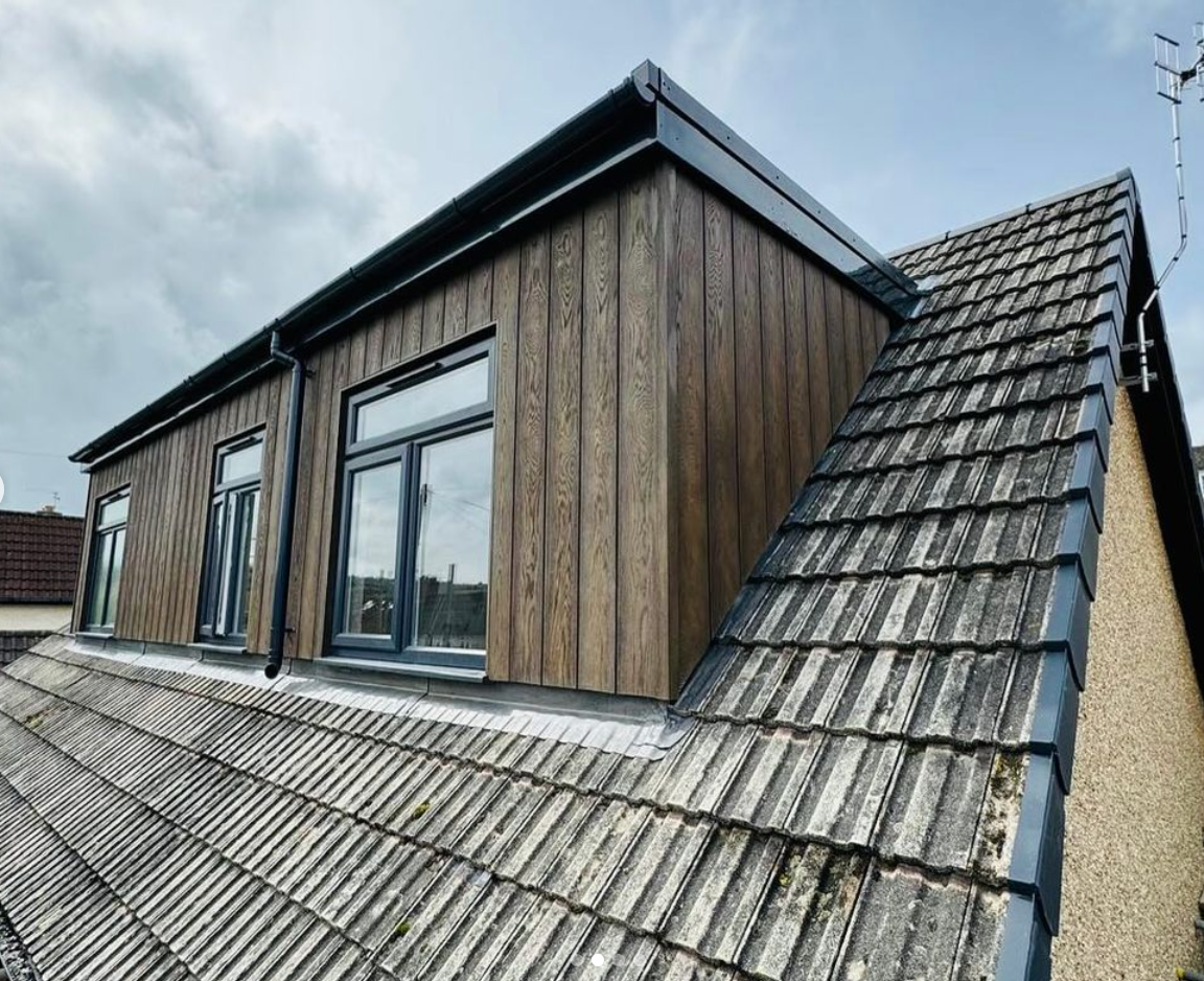 Wooden sides on Dormer loft