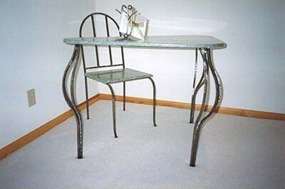 Anvil Iron Works — Glass and Metal Table Set in Sicklerville NJ