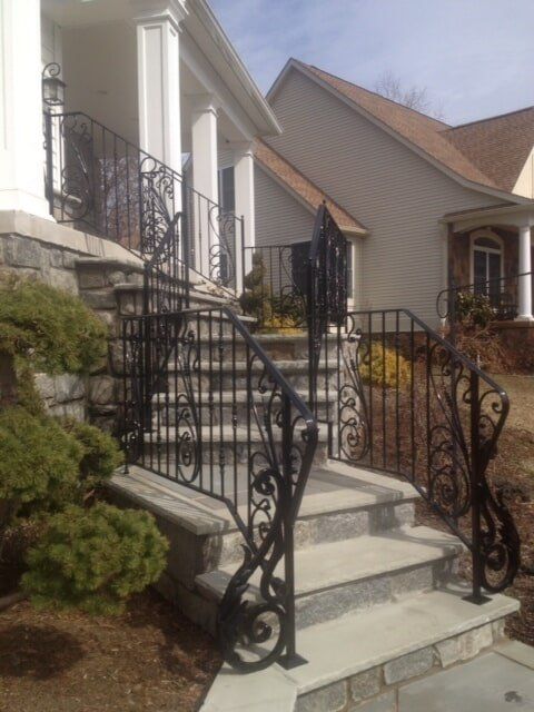 Anvil Iron Works — Railing on Front Steps in Sicklerville, NJ