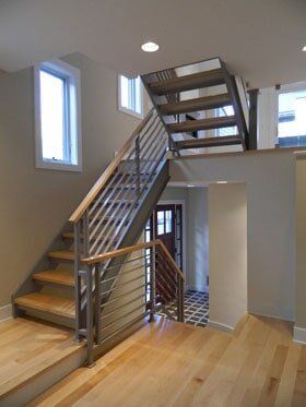 Anvil Iron Works — Steel and Wood Stairway in Sicklerville NJ