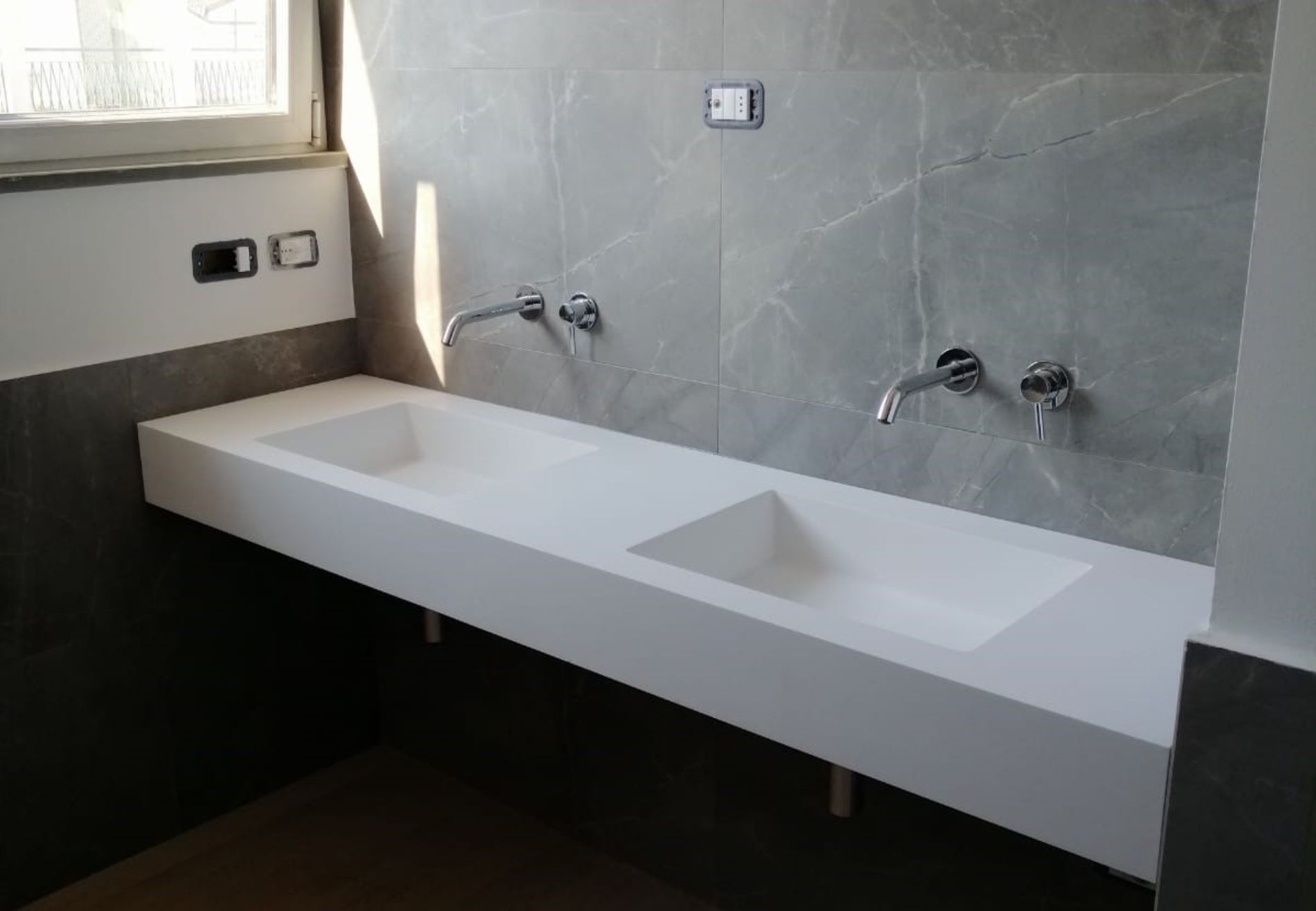 lavabo su misura, doccia personalizzata, milano, bagno personalizzato, spa in casa