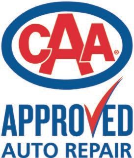 CAA Approved Auto Repair logo in red, blue, and white