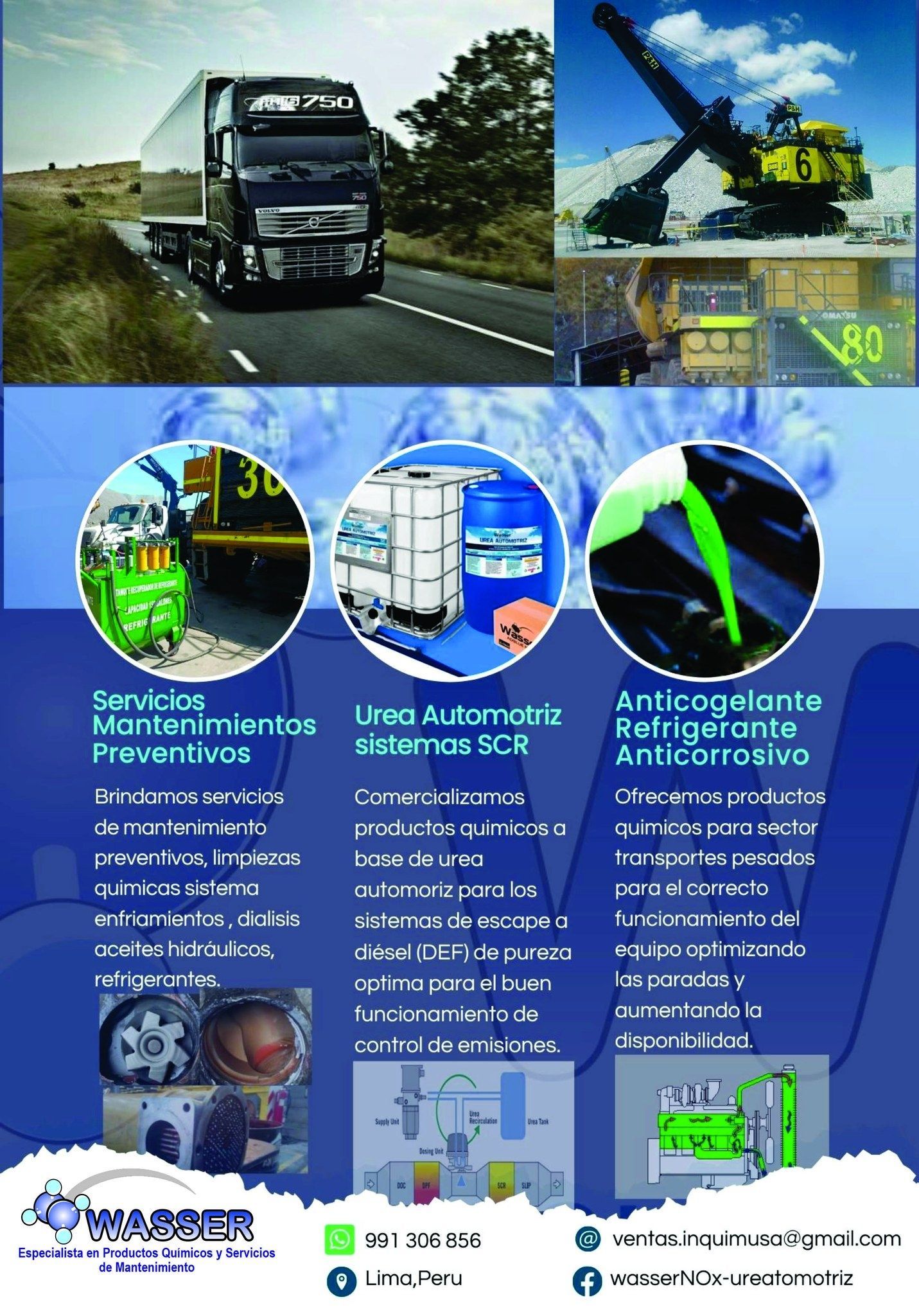 Anuncio que presenta un camión