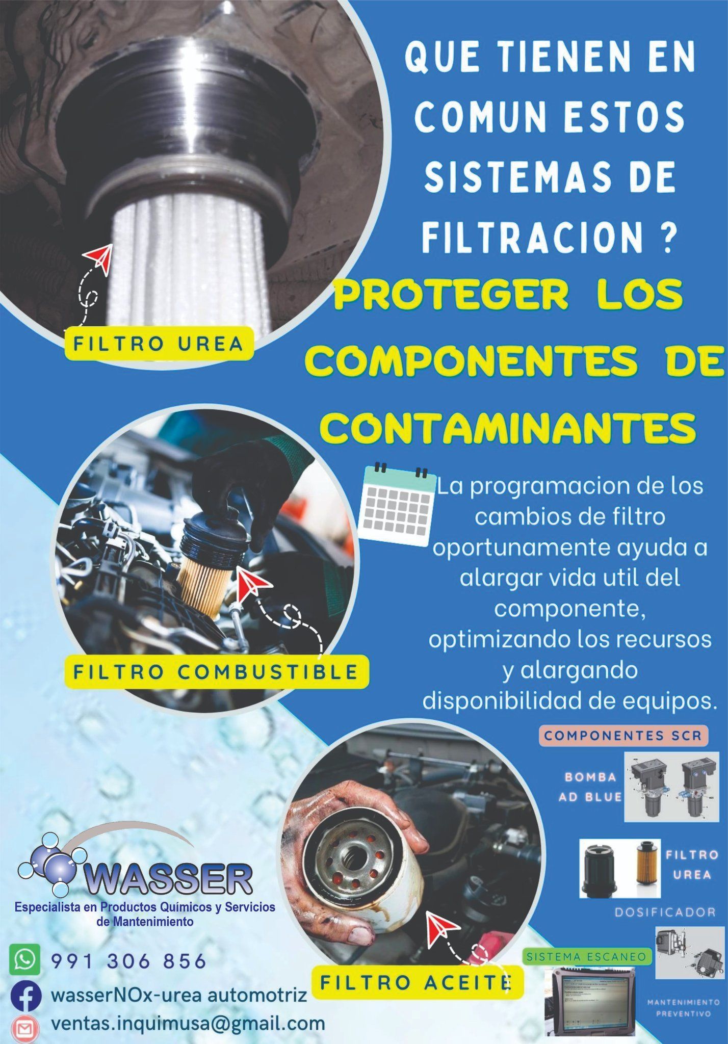 Póster sobre sistemas de filtración