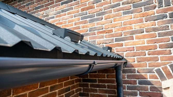 Image showing clean gutters
