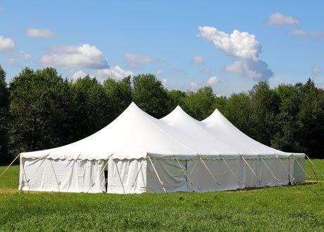 Marquee erection