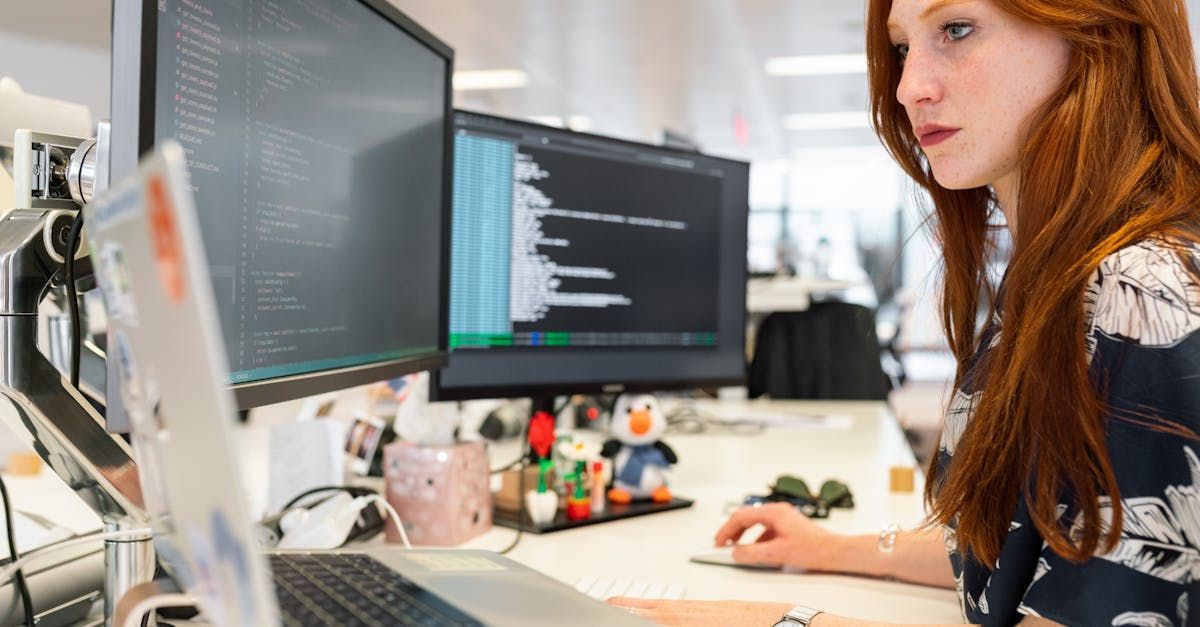 woman at computer