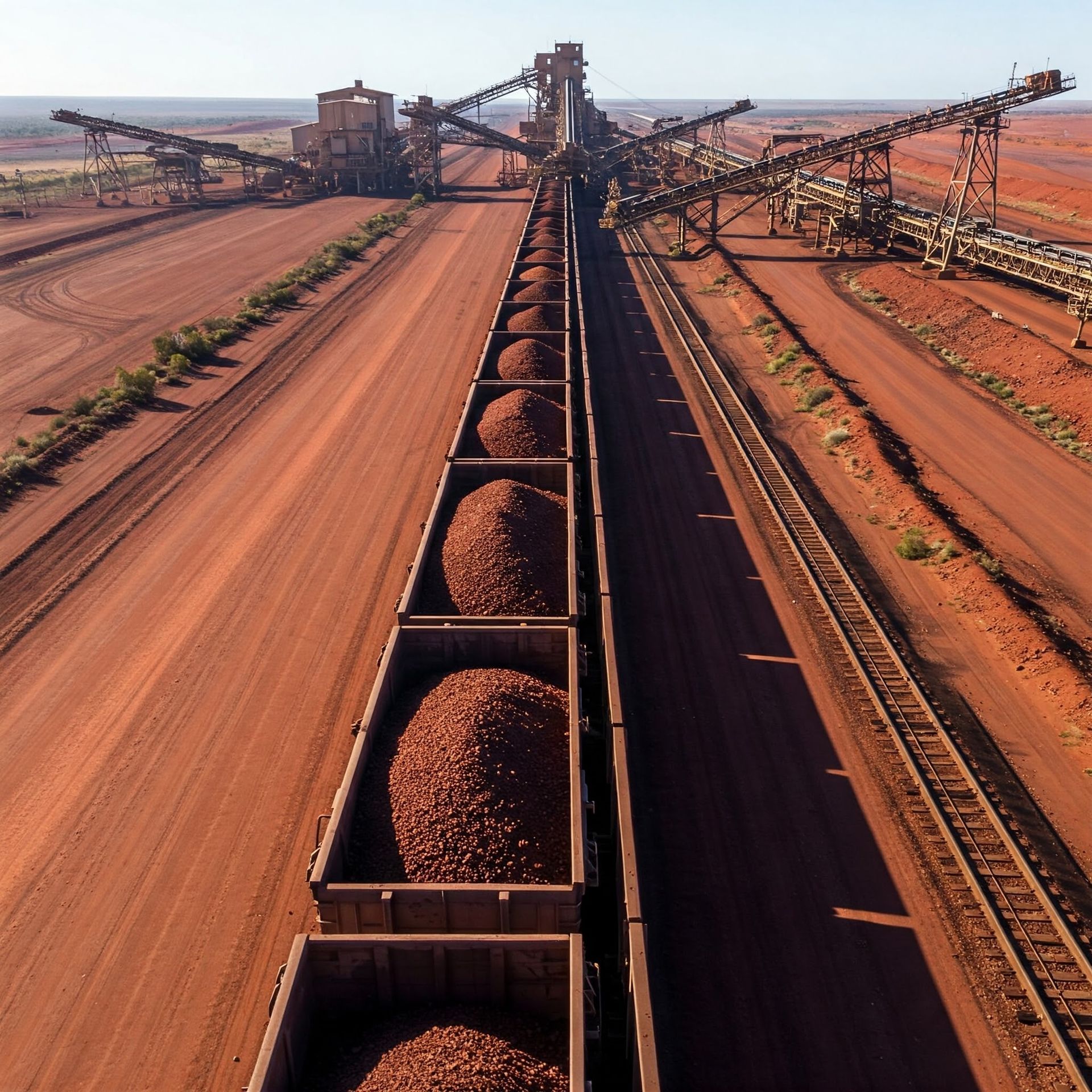 A train is carrying a large amount of dirt