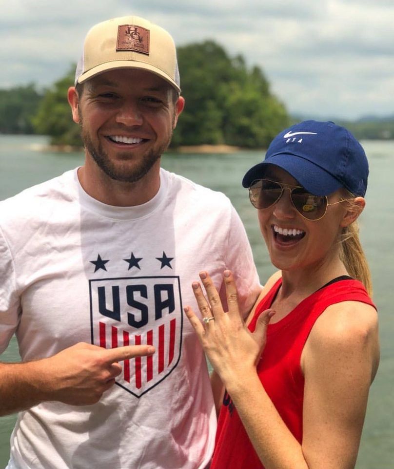Man Pointing The New Luxurious Ring — Greenville, SC — Diamond Jewelers of South Carolina