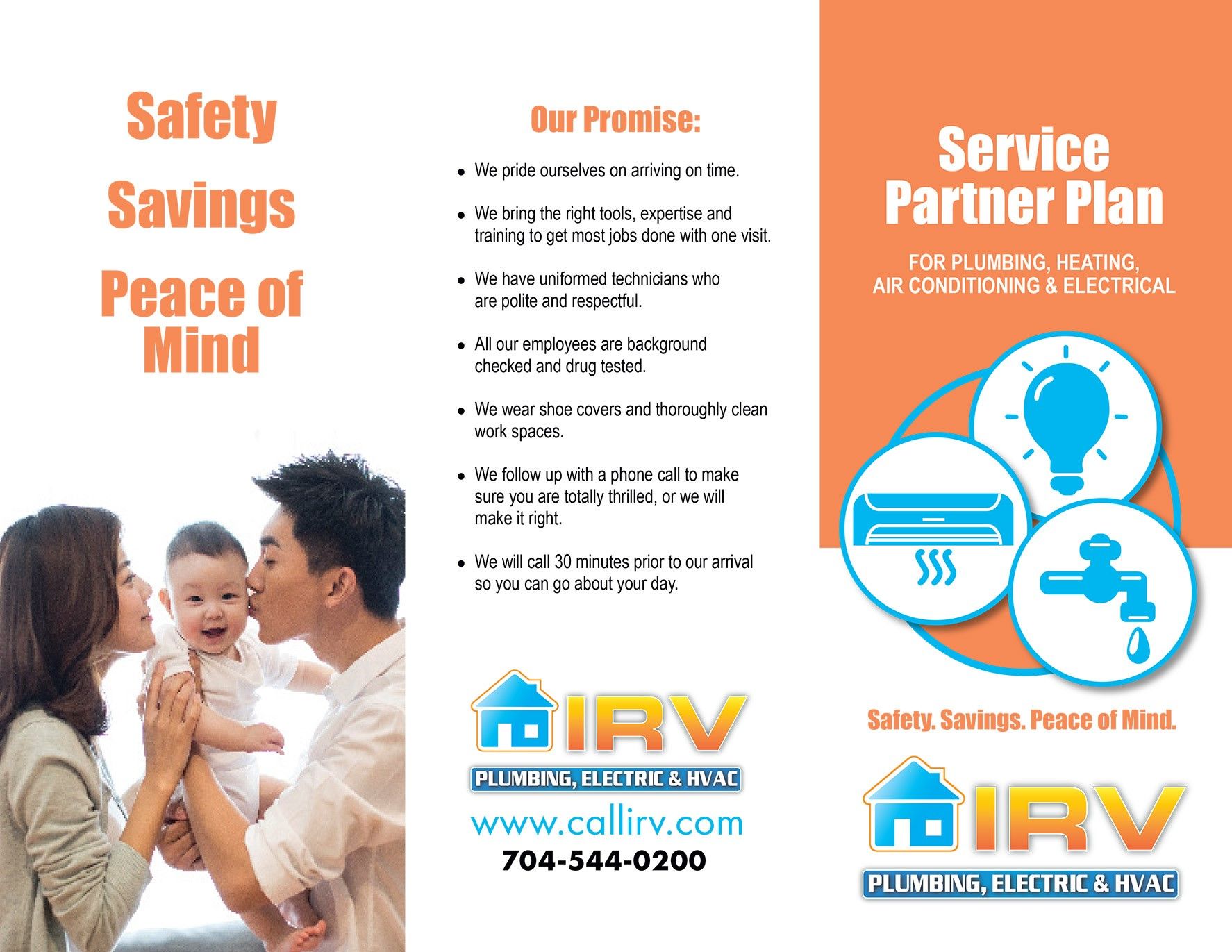 IVR plumbing brochure page 2 residential services