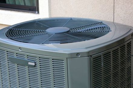 Air Conditioning — HVAC unit outside the building
