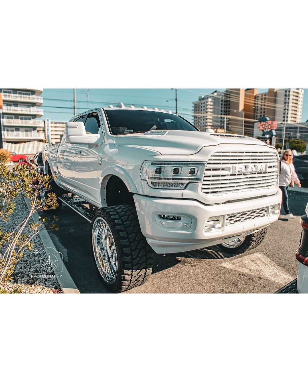 A white ram truck detailed by That's Clean in Frederick MD