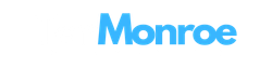 A blue and black logo for tenmonroe marketing