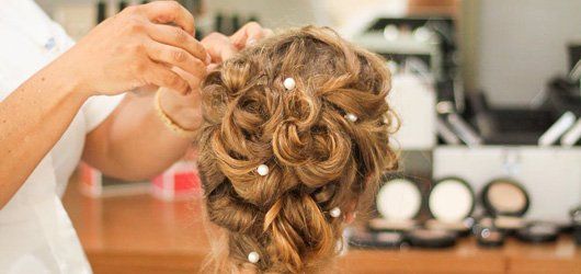 Wedding up-do back of head