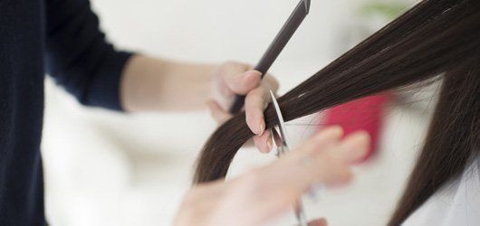 Brown Hair Cutting