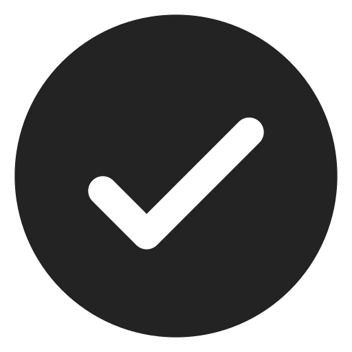 A blue map pin with a white circle in the middle.