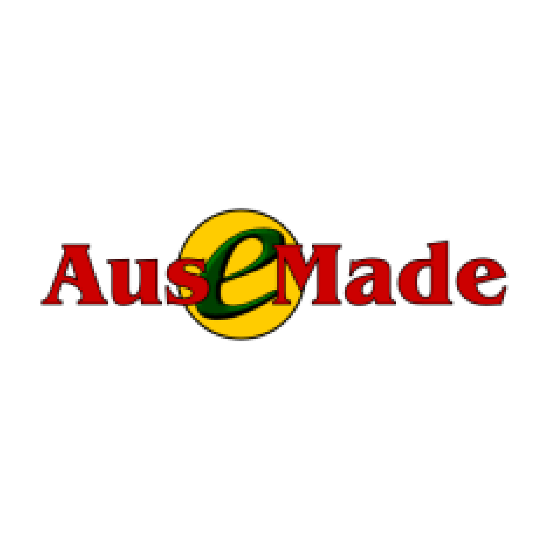 A logo for a company called aus made