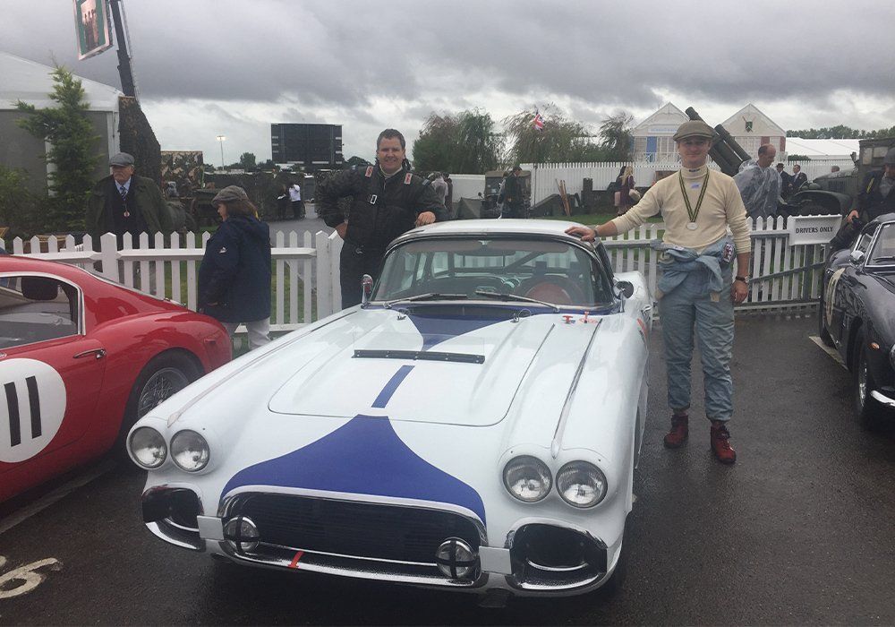 GWO guest drive in a Corvette at Goodwood