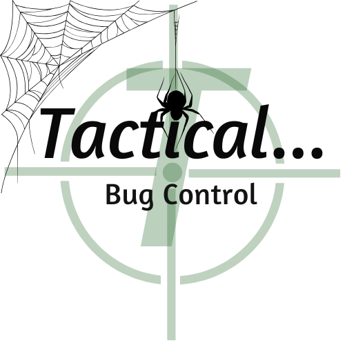 A logo for a company called tactical bug control