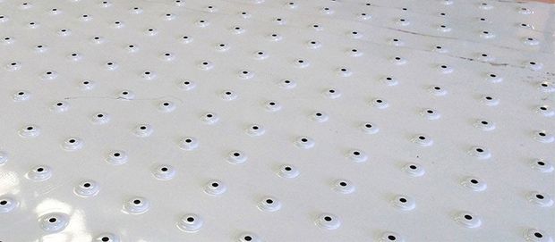 fabricated sheet metal with holes
