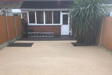 paving in front of a house